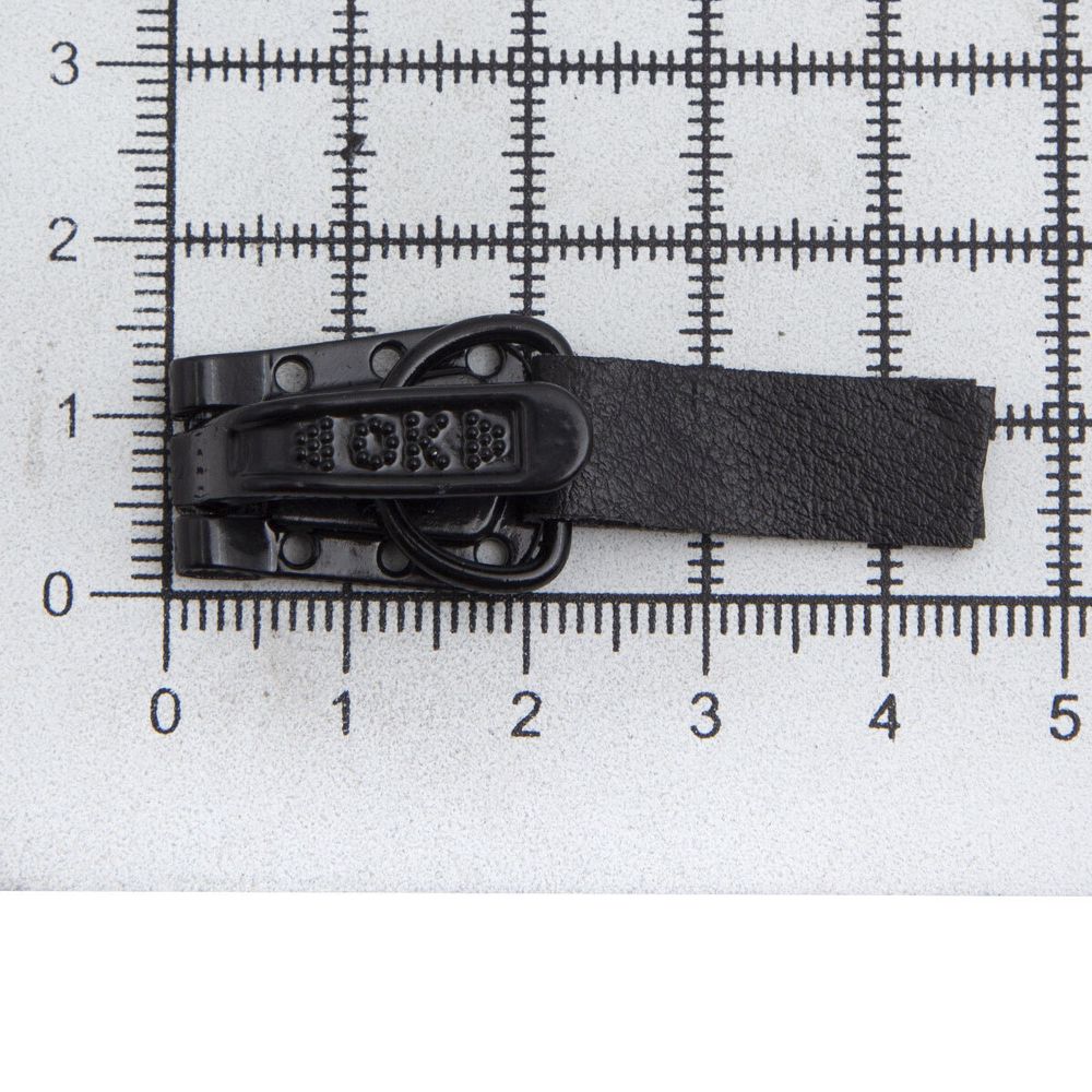 Крючок шубный PQ 45 мм, черный, PQ5202, 5 шт