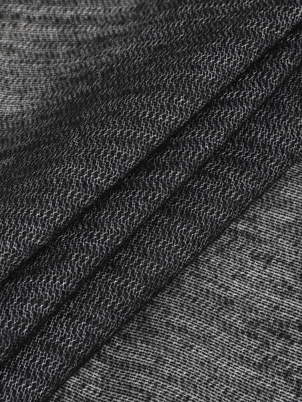 Дублерин трикотажный 80 г/м², 150 см / 1 метр, 132 TD/BK черный, IdealTex