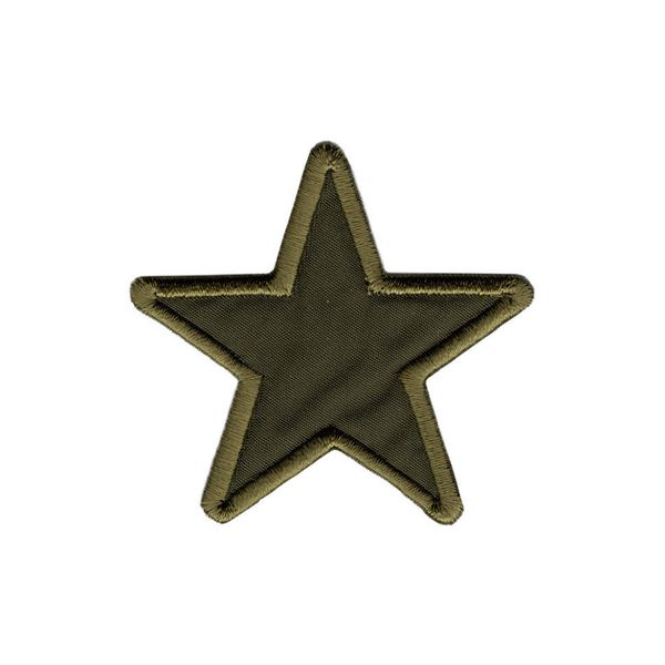 Термоаппликация Звезда, 60х59мм (10 шт) (хаки), 016