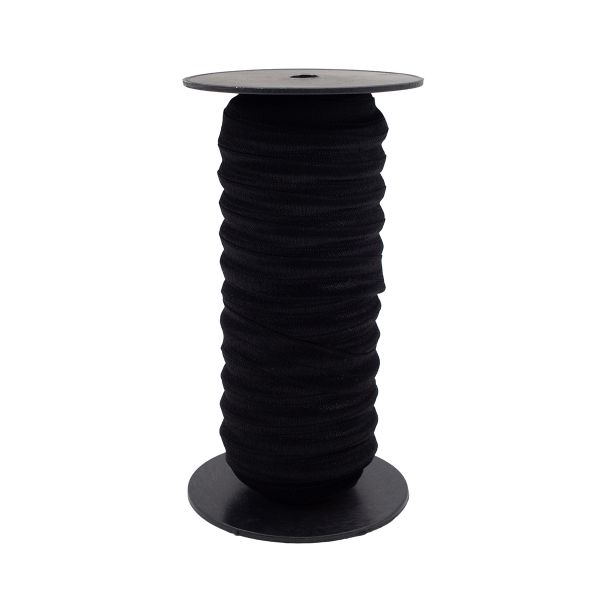 Резинка бельевая (окантовочная) блестящая 20.0 мм / 50 метров, черный, 46-07320/20