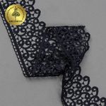 Кружево гипюр (плетёное) 80 мм, TR.8G8386, 01 т.синий, 12м, Kruzhevo