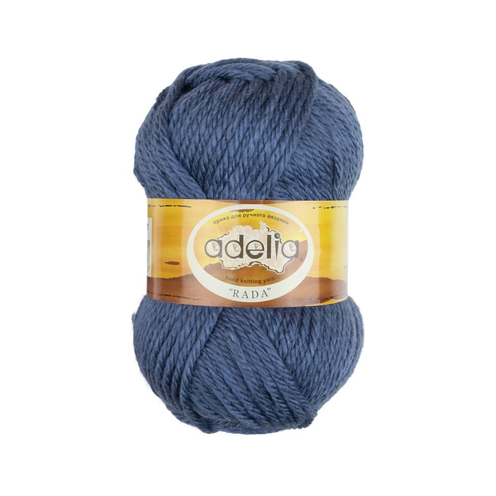 Пряжа Adelia Rada / уп.10 мот. по 100г, 80м, 047 серо-синий