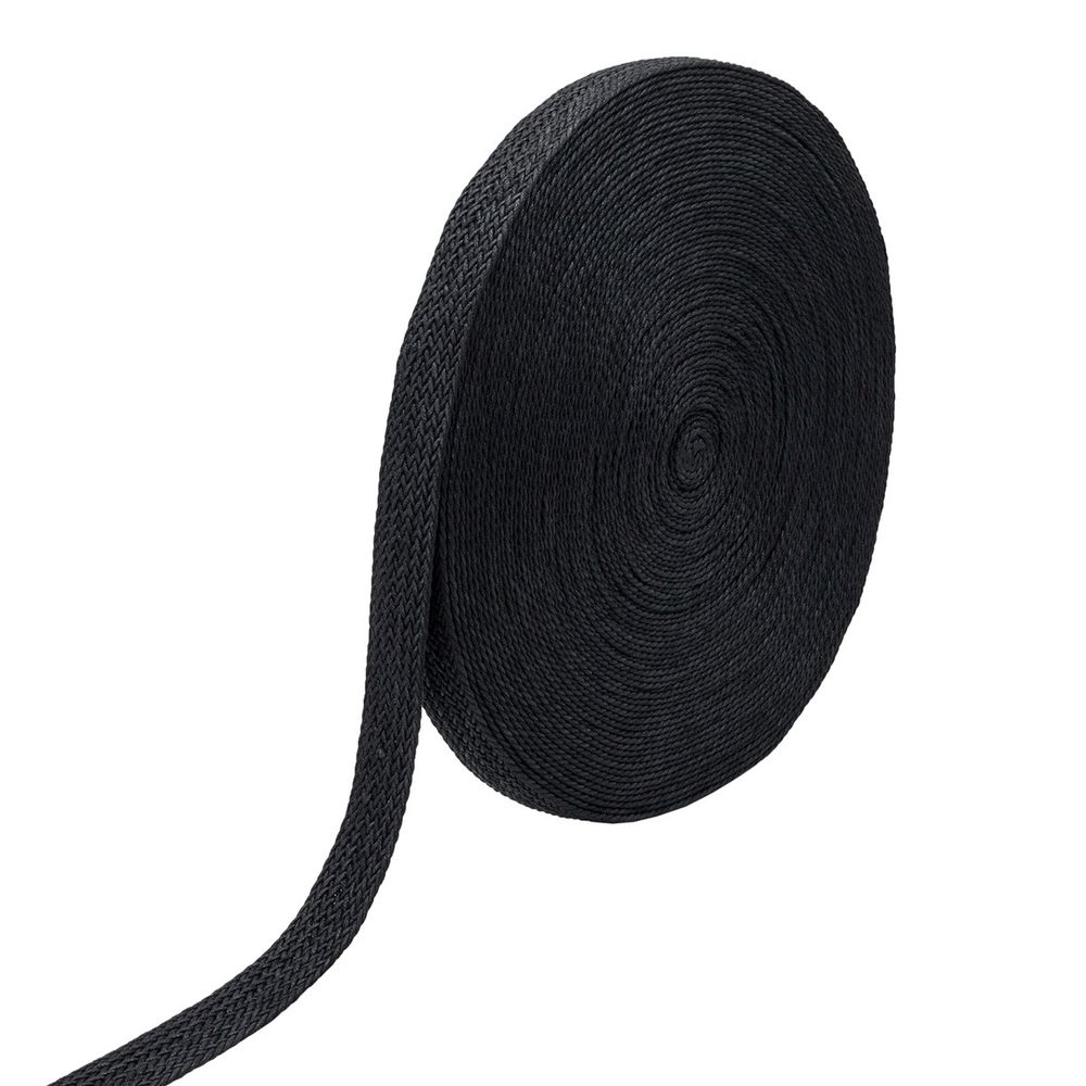 Стропа (ременная лента) 45 мм / 45.72 метра, [75.59 г/пог.м], плетеная вощёная, ZH400 черный, 3Al299