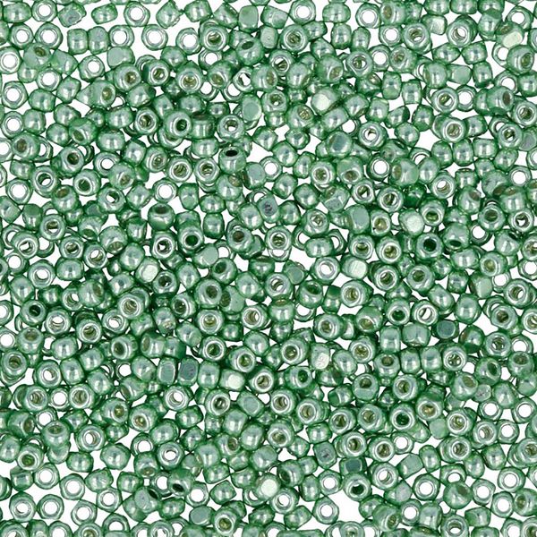 Бисер Toho 15/0 Charlotte 2 (1.7 мм), 25 г (5х5 г), 0560 мятный/металлик