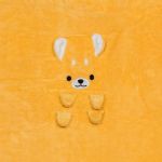 Плед мягкий 95х80 см, 100% полиэстер, №07 оранжевый/собака, Lol&Pop LLP-316