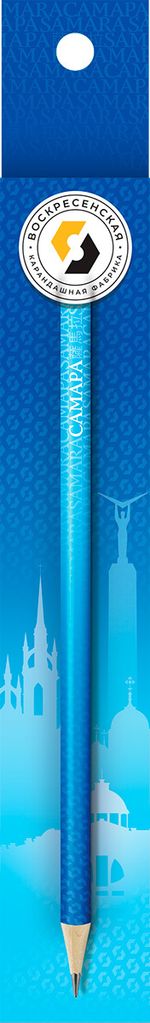 Карандаш чернографитный заточенный ТМ (HB), 4 шт, Самара, ВКФ SUV-049