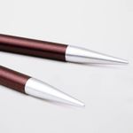 Спицы съемные Knit Pro Zing 6 мм, для длины тросика 20 см, алюминий, фиолетовый бархат, 2 шт, 47527