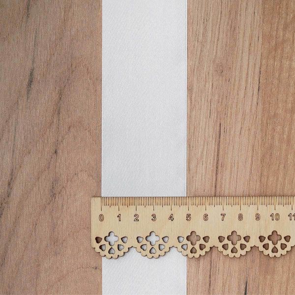 Лента атласная 1-сторонняя 50.0 мм / 22.86±1 метров, 127 жемчужный, Globus