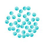 Украшения декоративные пуговицы Мини 2 прокола, 6мм, 50 шт ± 2 шт пластик, цв.бирюзовый