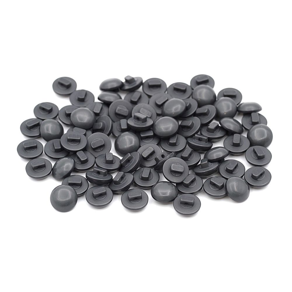 Пуговицы на ножке 18L (11мм), пластик (gray 3 (серый 3)), 72 шт, PS20