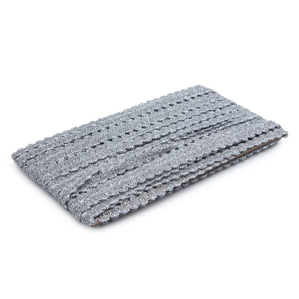 Тесьма 10мм / 16м (серебро), 1093