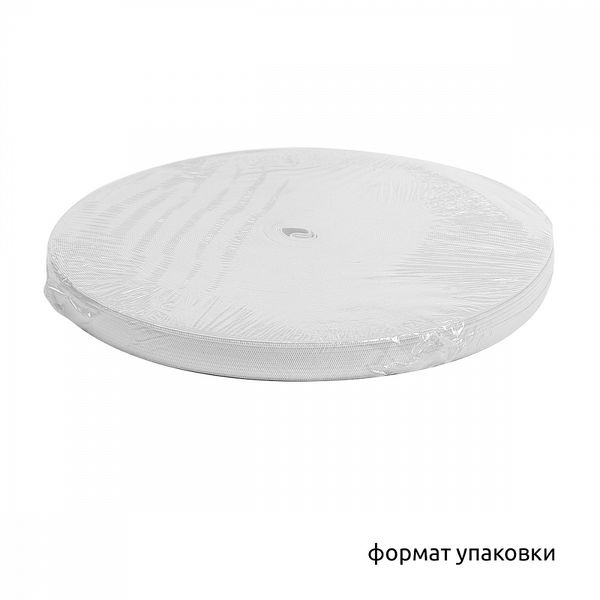 Резинка вязаная 15.0 мм / 40 метров, стандартная 3.9 г/п.м., белый