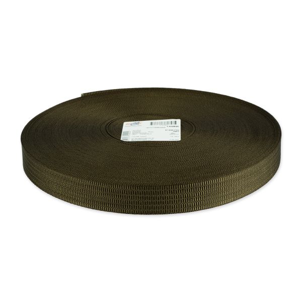 Стропа (ременная лента) 25 мм / 50 метров, [17.73 г/пог.м], 100% п/а, оливковый, Gamma 4с494