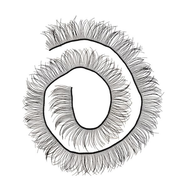 Ресницы для кукол и игрушек 20 см, реснички 10 мм, уп.20 шт, EYL-3, черный, HobbyBe EYL- 3