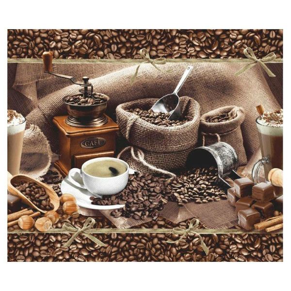 Полотно вафельное набивное арт 60 рис 5562 вид 1 Арабика 150х50см, Astra&Craft