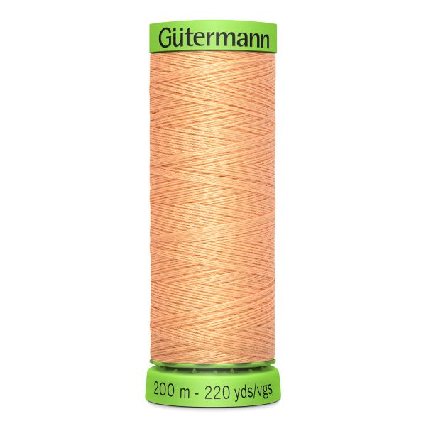 Нитки для тонких тканей Gutermann Extra Fine 150, 200м, 979 абрикос, 5 катушек