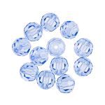 Бусины стекло ⌀6 мм, 12 шт, пурпурно-голубой/lt.sapphire, Preciosa 451-19-602