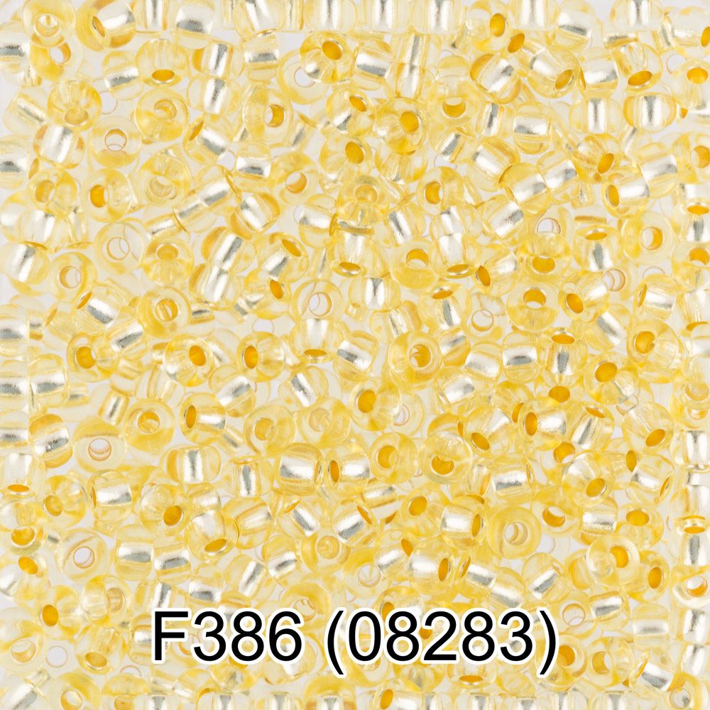 Бисер Gamma 10/0 (2.3 мм), 50 г, F386 св.желтый, 08283, круглый 6