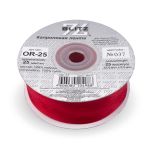 Лента капроновая (органза) 25.0 мм / 22.8±1 метра, 037 т.красный, Blitz OR-25