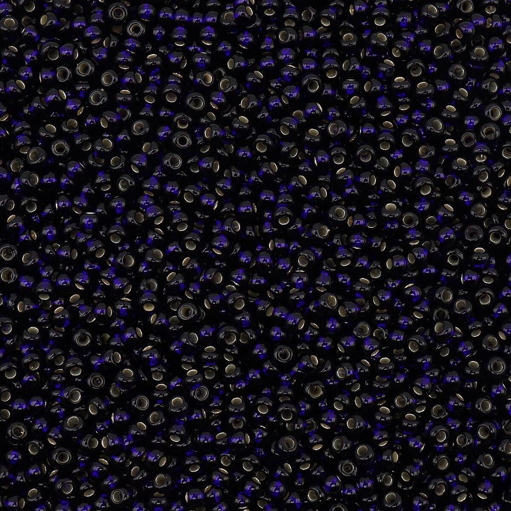 Бисер Preciosa прозрачный с серебр.центром 10/0 (2.3 мм), круг.отв, 50г, (37110)