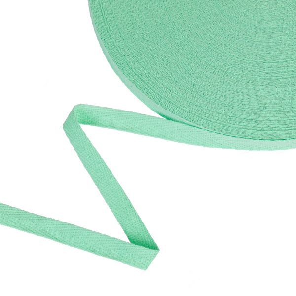 Тесьма (лента) киперная (100% х/б) 10 мм / 50 метров, салатовый/lt.green, Gamma TCT-10