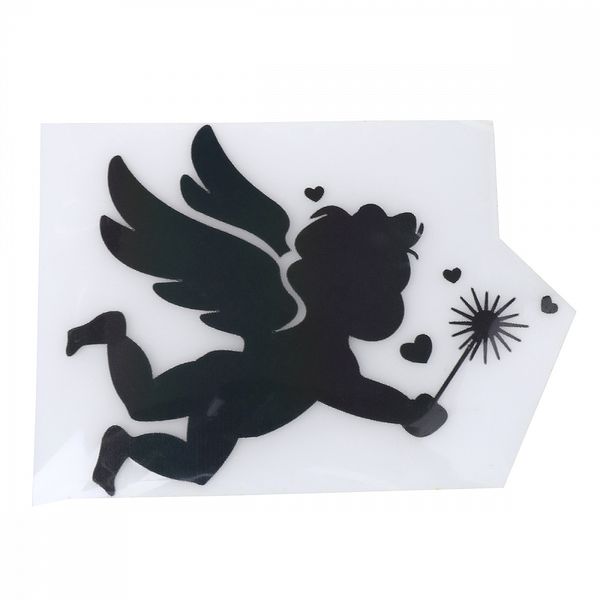 Термотрансфер флуоресцентный арт.1254 Ангел 9х12см, уп.10 шт