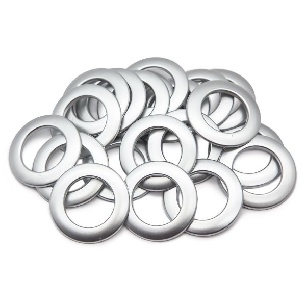 Люверсы шторные ⌀35 мм, мат.серебро, 05, Belladonna, 10 шт