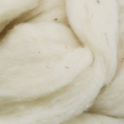 Шерсть для валяния сливер тонкая 100%, 100 гр. (0770 суровый (нат. светлый))