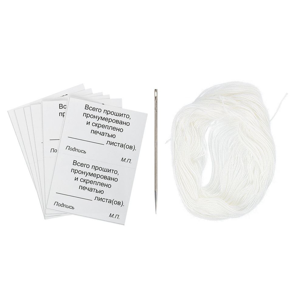 Иглы ручные Набор для прошивания документов НПД-2, 1 шт, в блистере, Арти