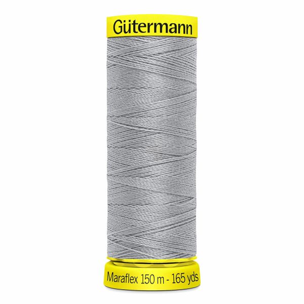 Нитки для трикотажа Gutermann Maraflex, 150м, 038 св.серый, 5 катушек