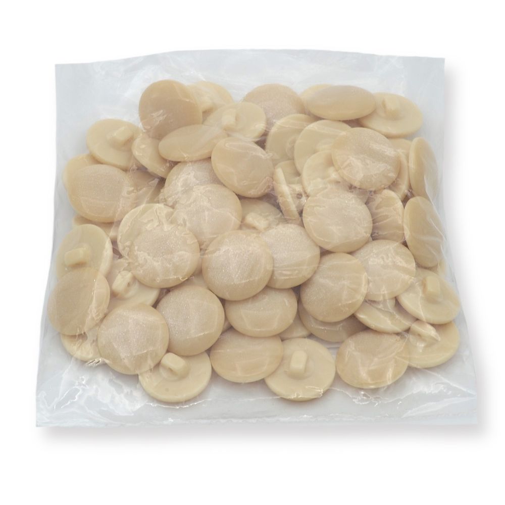 Пуговица на ножке 32L=20мм, пластик, CR P-45, col.09 персиковый, 72 шт