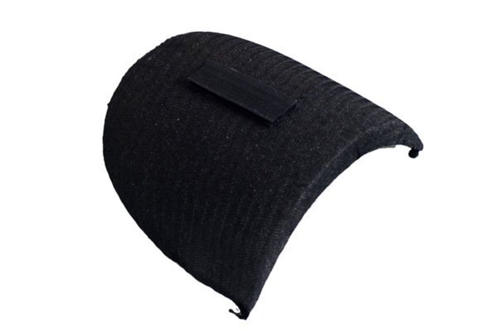 Плечевые накладки (подплечники) втачные на липучке 120х165х16 мм, Вк-16 черный, 50 пар