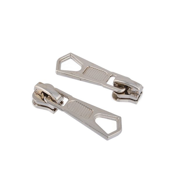 Слайдер (замок) для молнии трактор Т5 (5 мм), автомат, TBТ3 (3 мм),030, цв.никель, уп.10 шт, Mzipp