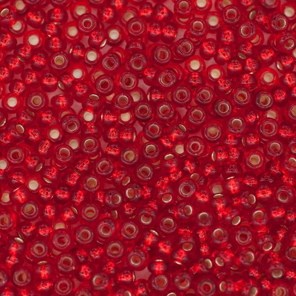 Бисер Preciosa прозрачный, серебряный центр 10/0 (2.3 мм), 100 г (5х20 г), цв. 97070