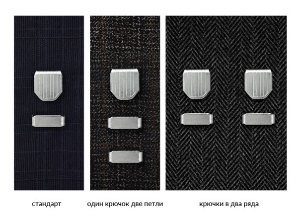 Крючки брючные (юбочные) KOH-I-NOOR нерж.сталь 12 мм, установочные, Чехия, 1566759 никель 4 шипа, 1000 комплектов