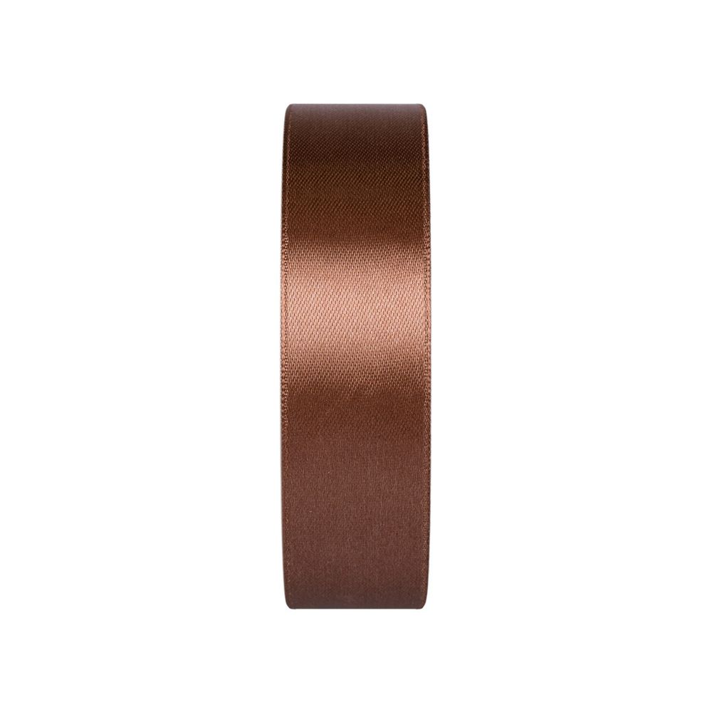 Лента атласная 1-сторонняя 25.0 мм / 33±2 метра, 031 т-коричневый, Gamma