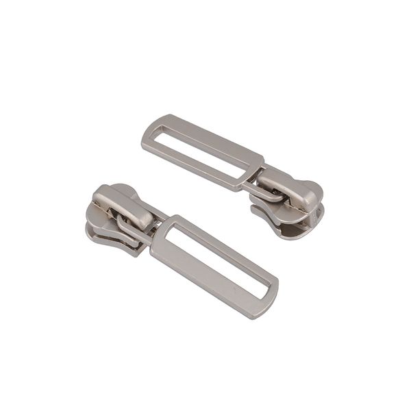 Слайдер (замок) для молнии трактор Т5 (5 мм), автомат, F17 цв.3 матовый никель уп.10 шт, Mzip