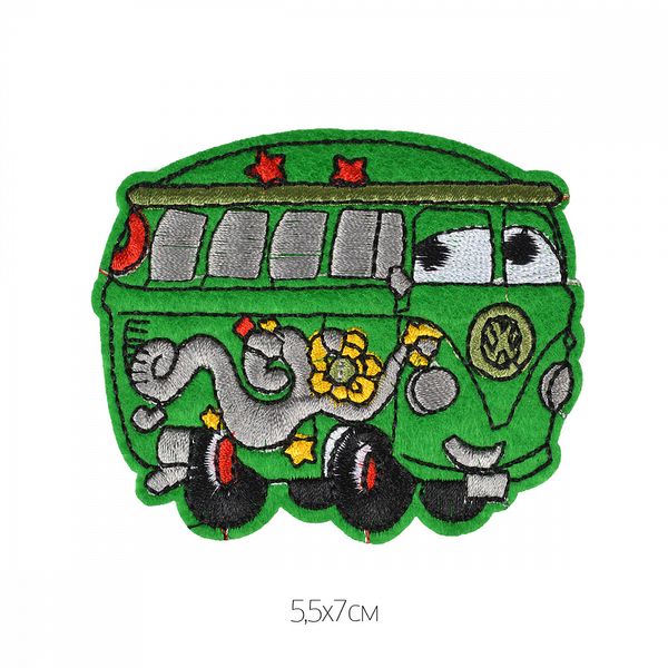 Термоаппликация Автобус 5,5х7см, 10 шт