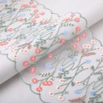 Кружево на сетке широкое 180 мм / 14 м, ±1 Турция, экрю, Gamma GCKM-180-03