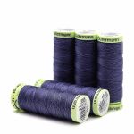 Нитки отделочные Gutermann Top Stitch, 30м, 086 фиолетовый джинс, 5 катушек