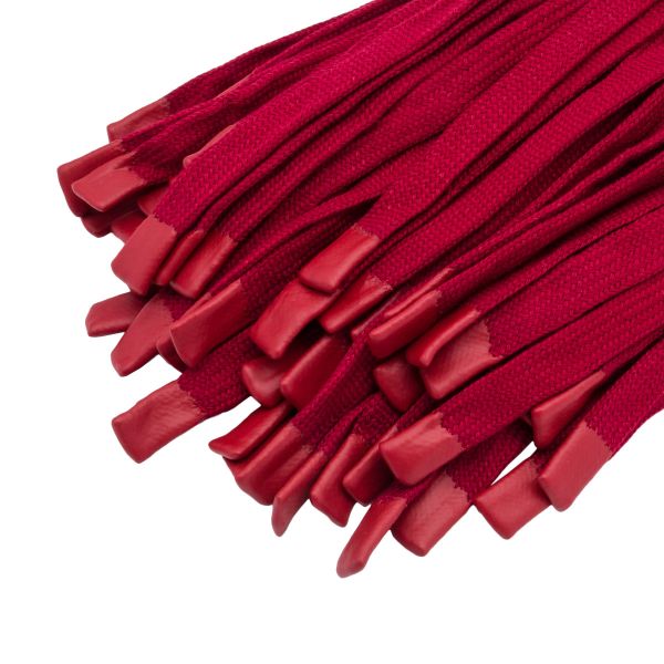 Шнурки декоративные плоские (для одежды) 10 мм / 135 см, 100 шт (159 винный), 3AR2807