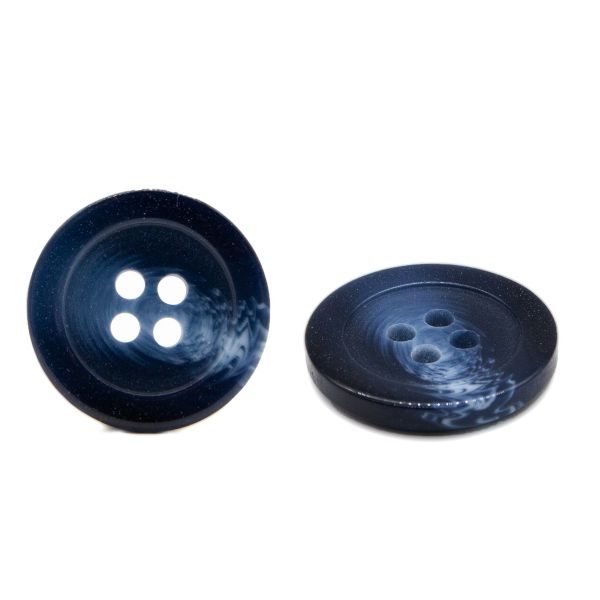 Пуговицы 4 прокола мужская костюмные 543294/4 40 (5422 синий/глянц.), 24 шт