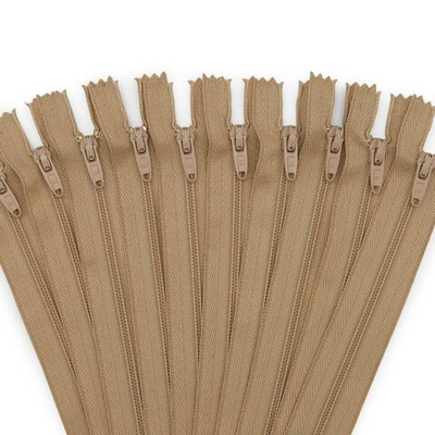 Молния спираль (витая) брючная Arta Т4 (4 мм) 1 зам., н/раз., 20 см, цв. 128 бежевый, уп.10 шт