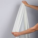 Атлас стрейч для нижнего белья 107 г/м², 125 см / 25 метров, 0180 цв.белый