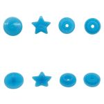Кнопка рубашечная фигурная Звезда 12,5/10мм пластик (≈1000 шт) New Star (189 аква)