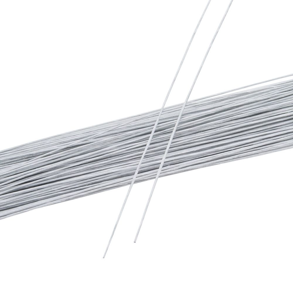 Проволока флористическая в бумажной оплетке ⌀0.6 мм, l=40 см, 100±5 шт, белый, Astra&amp;Craft