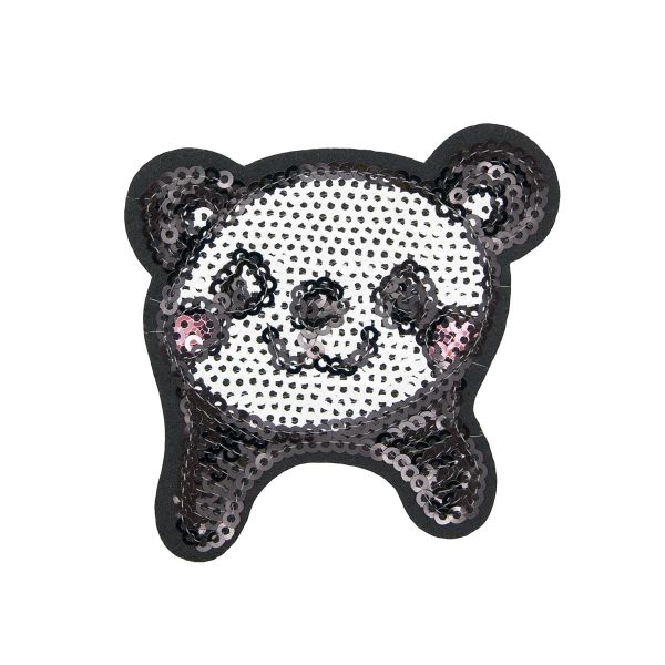 Термоаппликация Панда, черн/бел, 7.7*6.9см, Hobby&Pro