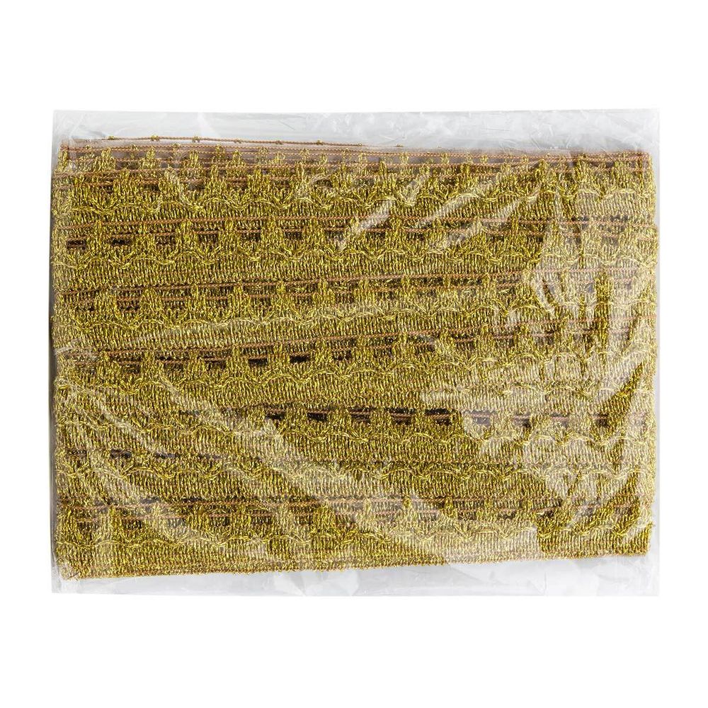 Тесьма 25 мм / 16 метров, золото, 10171