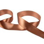 Лента атласная 1-сторонняя 25.0 мм / 5 шт по 5.4 метра, №532L(17-1230) коричневый мокка, Gamma AL-25P