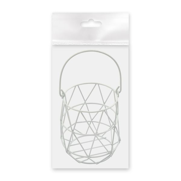 Миниатюра кукольная: Корзина металл, Blumentag MET-084